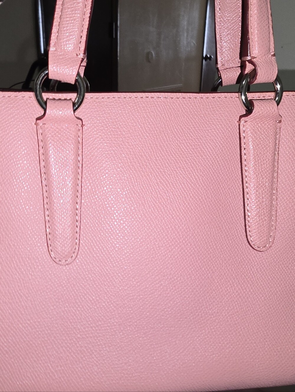 Coach Pink Leather Tote with Matching Wallet Silver Hardware - Picture 7 of 13